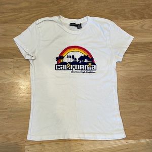 American Eagle California print tshirt, size small/petite